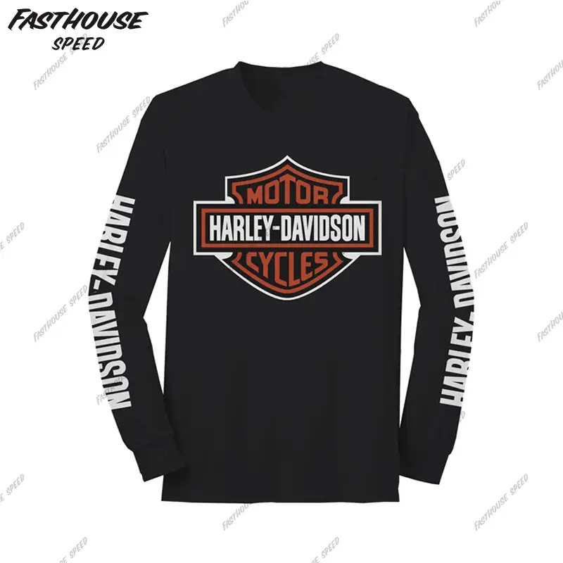 Hot-Selling Harley Motorcycle Off-Road Riding Clothing, Summer Long-Sleeved Breathable Motorcycle Clothing, Track Quick-Drying Clothing, Motorcycle Travel T-Shirt