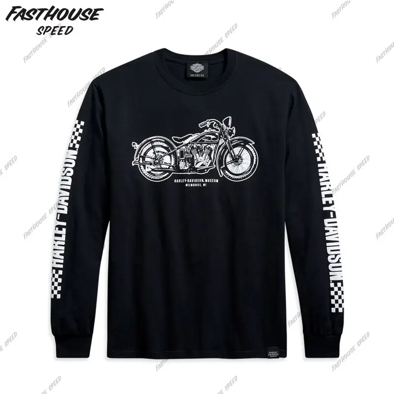 Hot-Selling Harley Motorcycle Off-Road Riding Clothing, Summer Long-Sleeved Breathable Motorcycle Clothing, Track Quick-Drying Clothing, Motorcycle Travel T-Shirt