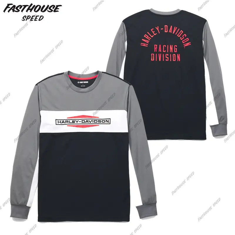 Hot-Selling Harley Motorcycle Off-Road Riding Clothing, Summer Long-Sleeved Breathable Motorcycle Clothing, Track Quick-Drying Clothing, Motorcycle Travel T-Shirt