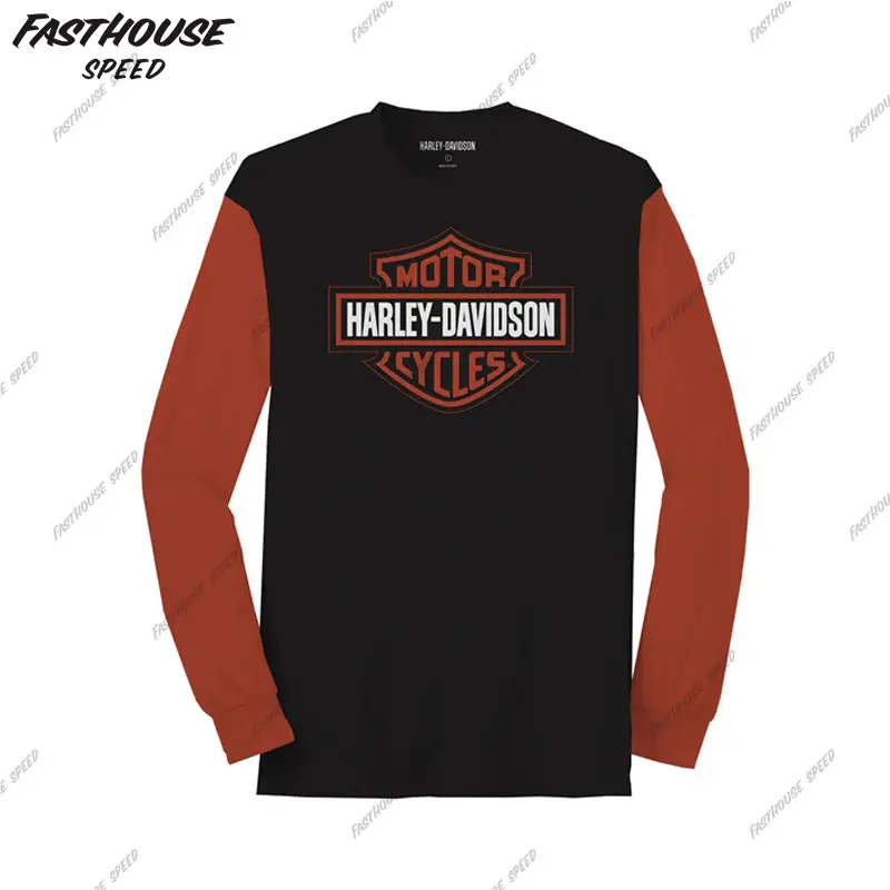 Hot-Selling Harley Motorcycle Off-Road Riding Clothing, Summer Long-Sleeved Breathable Motorcycle Clothing, Track Quick-Drying Clothing, Motorcycle Travel T-Shirt