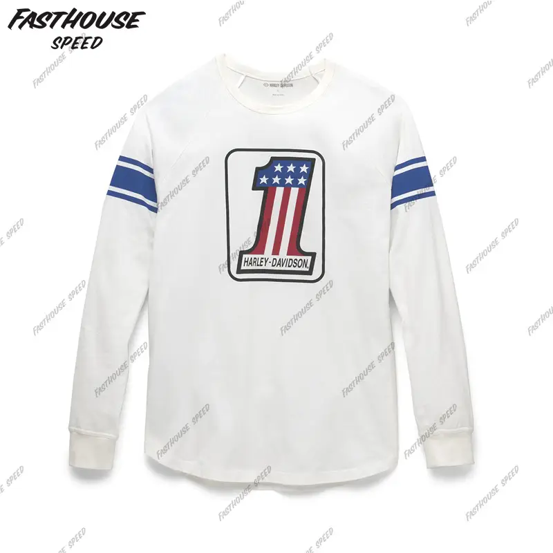 Hot-Selling Harley Motorcycle Off-Road Riding Clothing, Summer Long-Sleeved Breathable Motorcycle Clothing, Track Quick-Drying Clothing, Motorcycle Travel T-Shirt