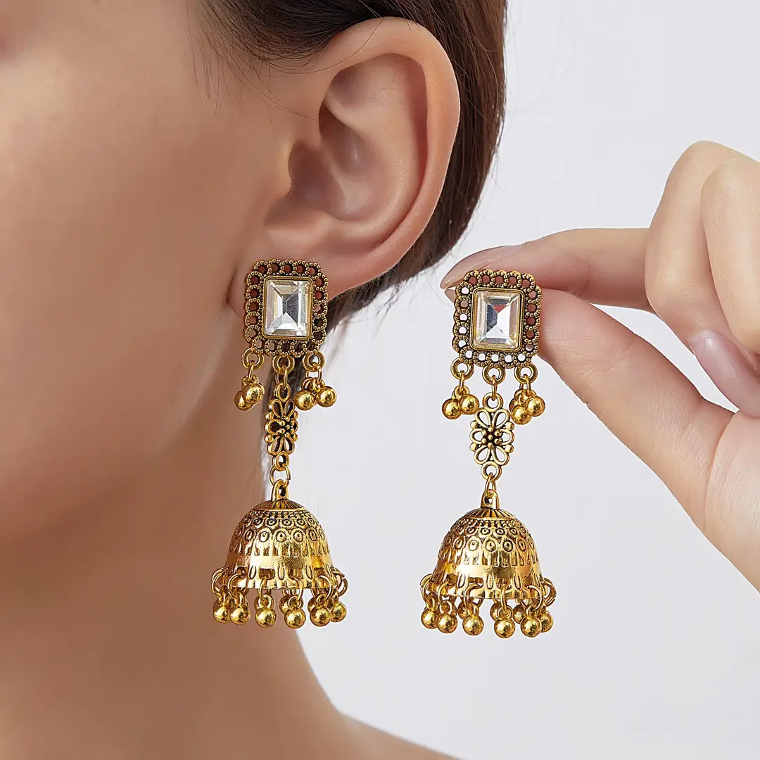 European and American Cross-Border New Fashion Earrings, Bohemian Style Earrings, Ethnic Retro Tassel Earrings in Stock