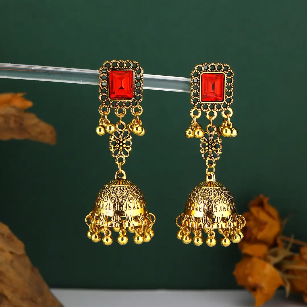 European and American Cross-Border New Fashion Earrings, Bohemian Style Earrings, Ethnic Retro Tassel Earrings in Stock