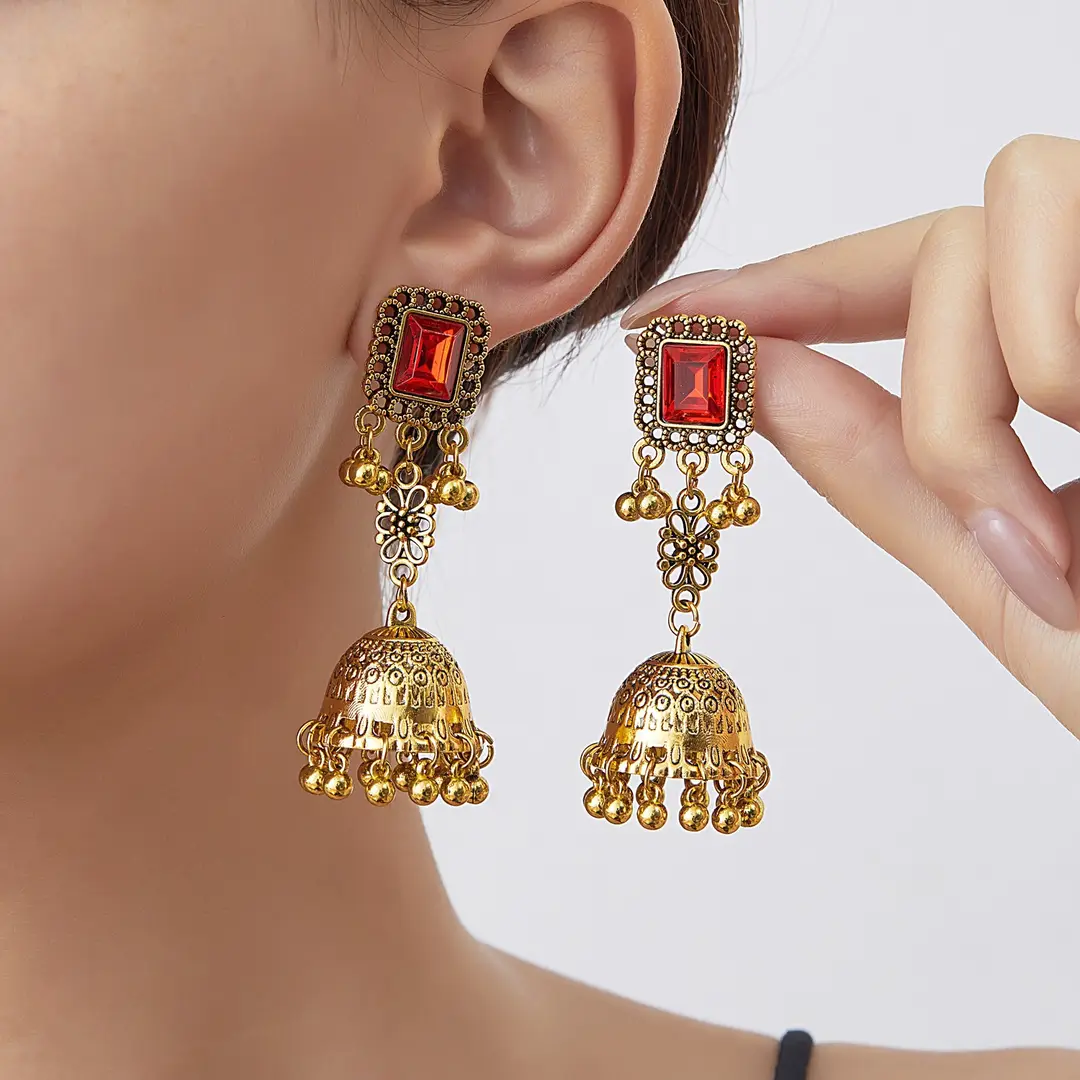 European and American Cross-Border New Fashion Earrings, Bohemian Style Earrings, Ethnic Retro Tassel Earrings in Stock