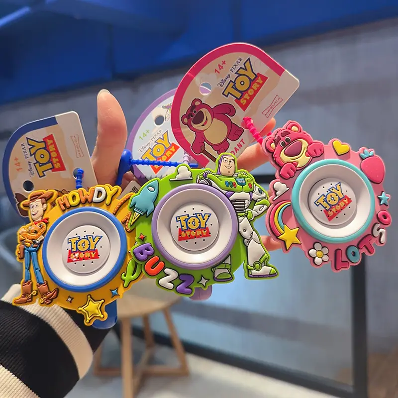 Cute and Creative Authentic Toy Story Buzz Lightyear Strawberry Bear Speaker Recording Toy Keychain Bag Pendant