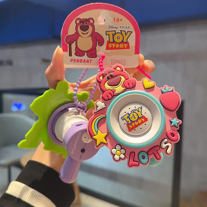 Cute and Creative Authentic Toy Story Buzz Lightyear Strawberry Bear Speaker Recording Toy Keychain Bag Pendant — feature 14