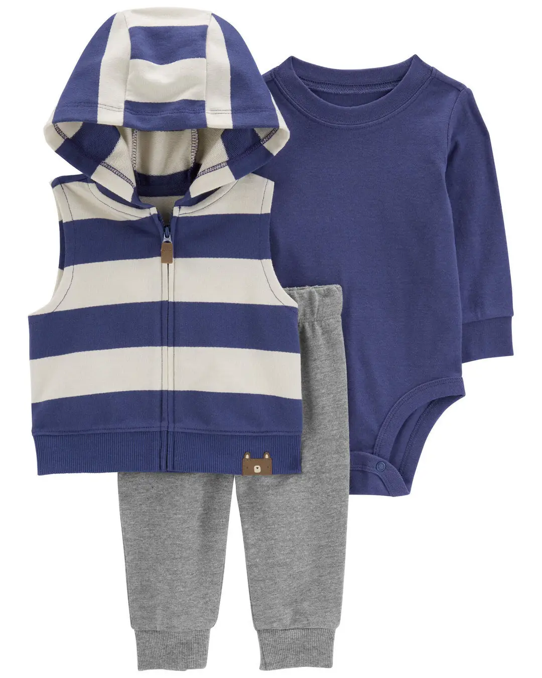Foreign Trade Children's Clothing Spring and Autumn Cross-Border Dropshipping Baby Hooded Jacket Long Pants Long-Sleeve Romper Infant Three-Piece Set — feature 42