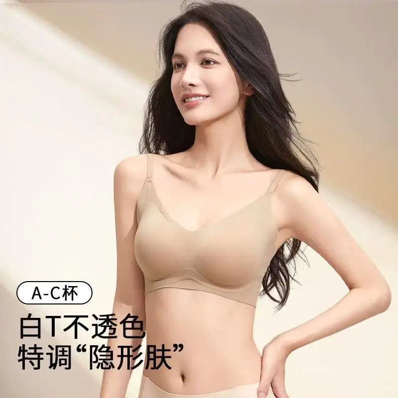Skin-Friendly, Traceless Foundation-Like Lingerie, Non-Transparent Jelly Strip Soft Support, Soft and Comfortable, Lightweight Beauty Back Bra — feature 1