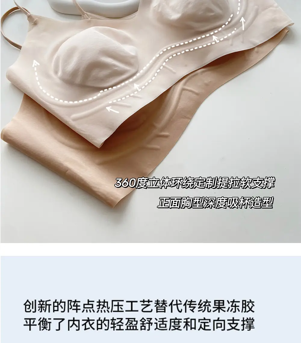 Ultra-Thin Foundation-Like Bra for Women with Large Busts, Minimizing Effect, Thin Straps, Invisible Seamless Bra, Beautiful Back Bra, Summer — feature 12