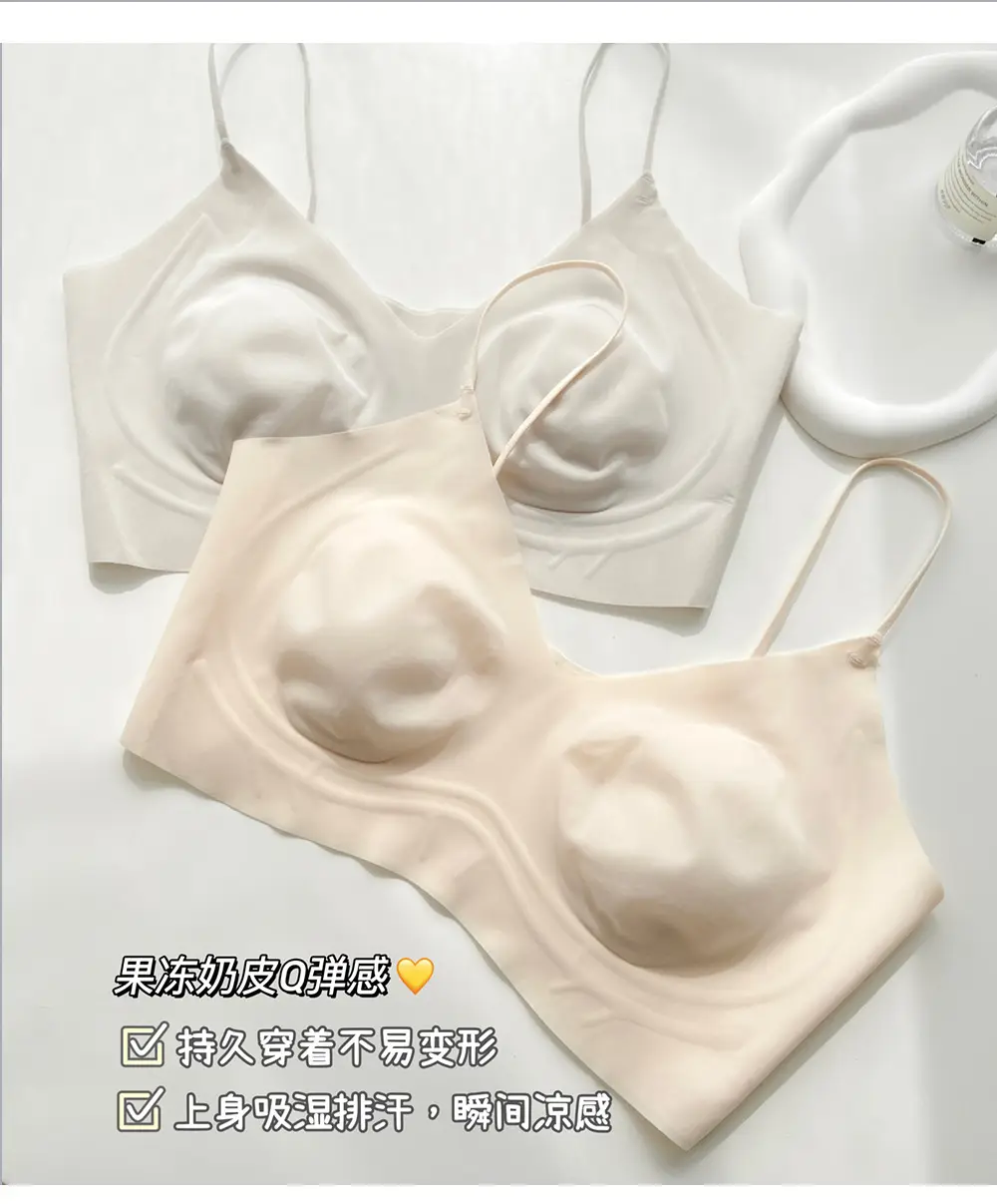 Ultra-Thin Foundation-Like Bra for Women with Large Busts, Minimizing Effect, Thin Straps, Invisible Seamless Bra, Beautiful Back Bra, Summer — feature 30