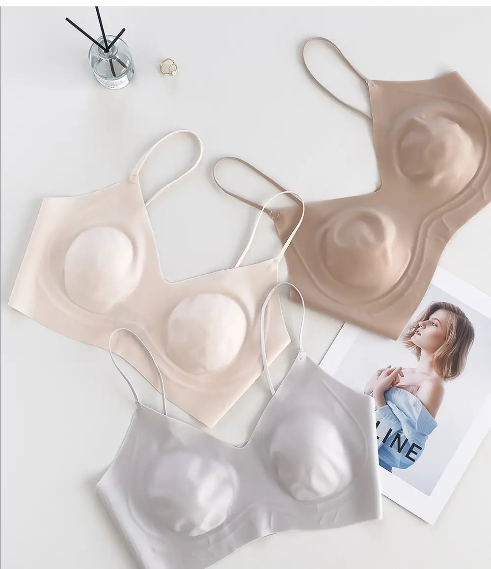 Ultra-Thin Foundation-Like Bra for Women with Large Busts, Minimizing Effect, Thin Straps, Invisible Seamless Bra, Beautiful Back Bra, Summer — feature 31