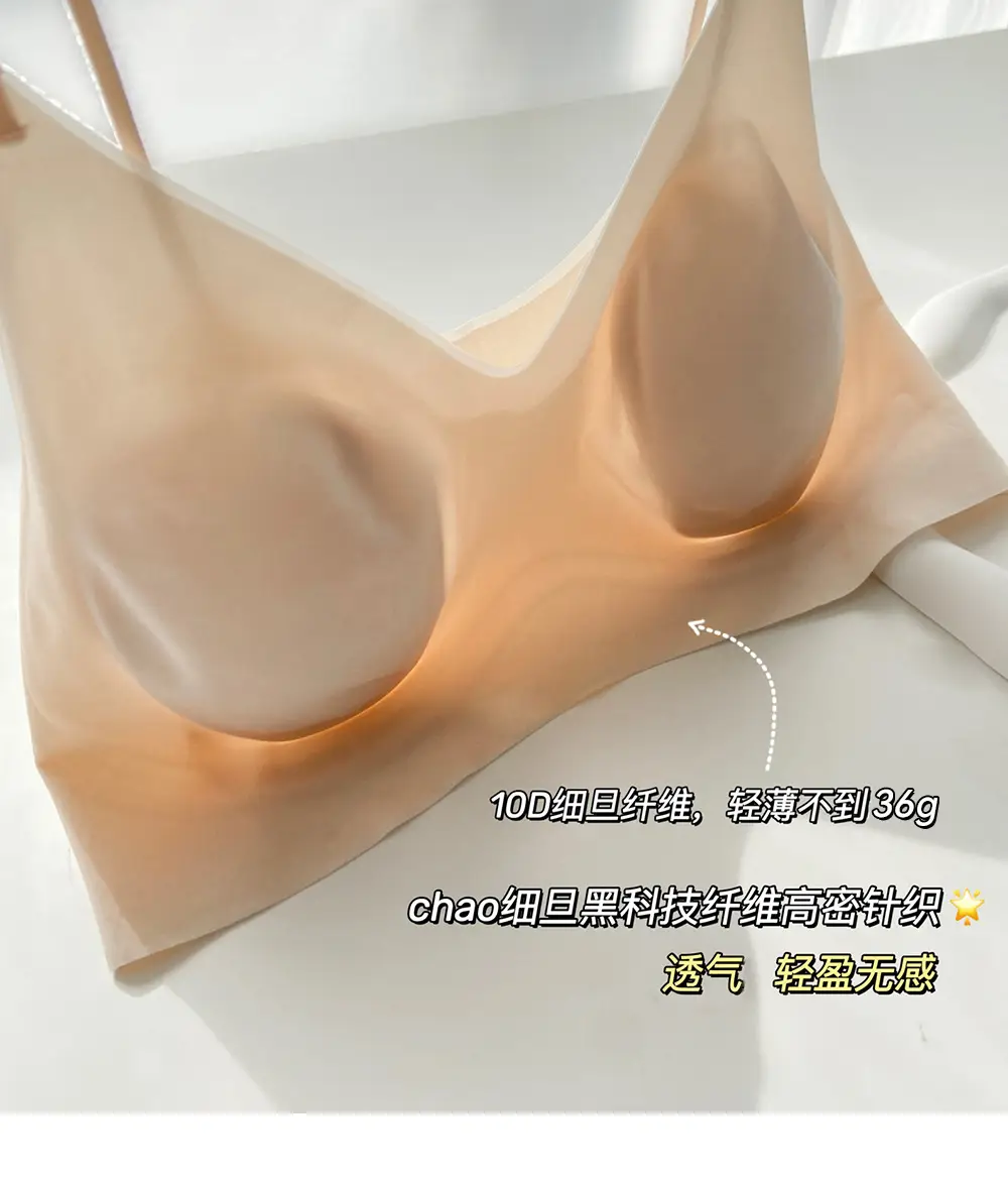 Ultra-Thin Foundation-Like Bra for Women with Large Busts, Minimizing Effect, Thin Straps, Invisible Seamless Bra, Beautiful Back Bra, Summer — feature 8