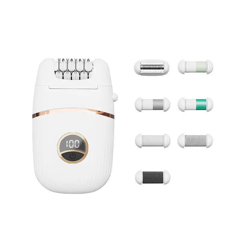 Multifunctional Four-In-One Hair Removal Device, Suitable for Both Men and Women, for Shaving Hair on the Whole Body, Underarms, Private Areas, and for Skin and Nail Polishing