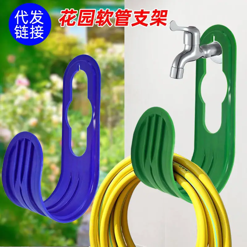 Wall-Mounted Retractable Hose Storage Rack for Home Use, Abs Hook for Garden Tools, Faucet Hook, Garden Organization, Plant Arrangement — feature 2