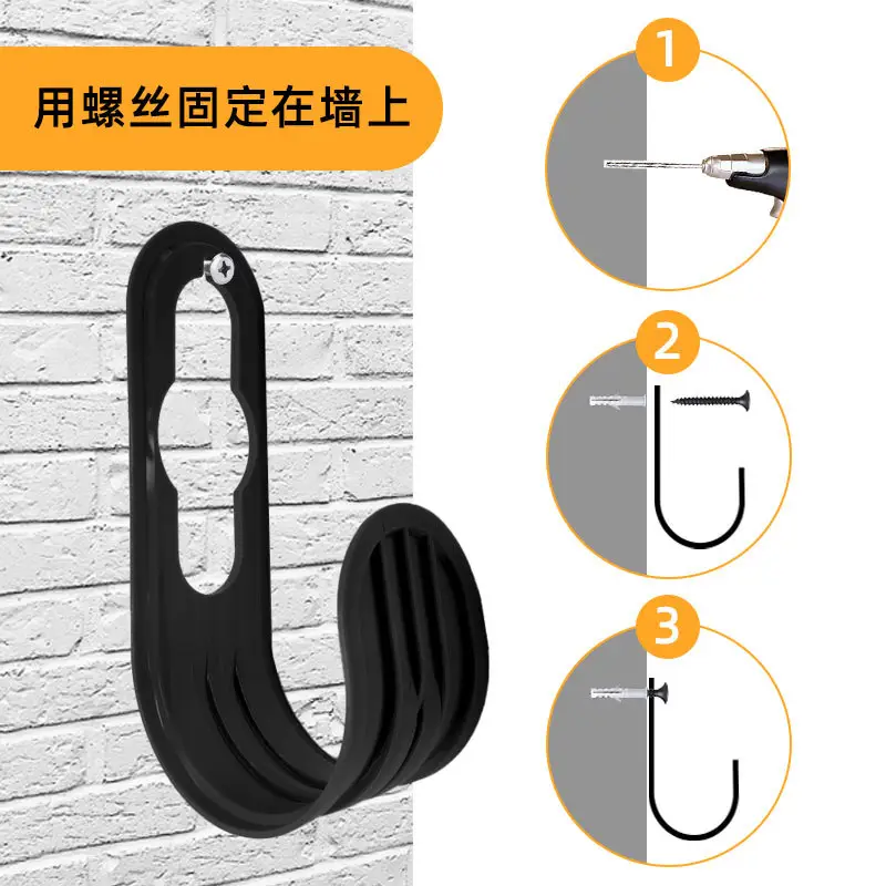 Wall-Mounted Retractable Hose Storage Rack for Home Use, Abs Hook for Garden Tools, Faucet Hook, Garden Organization, Plant Arrangement — feature 3
