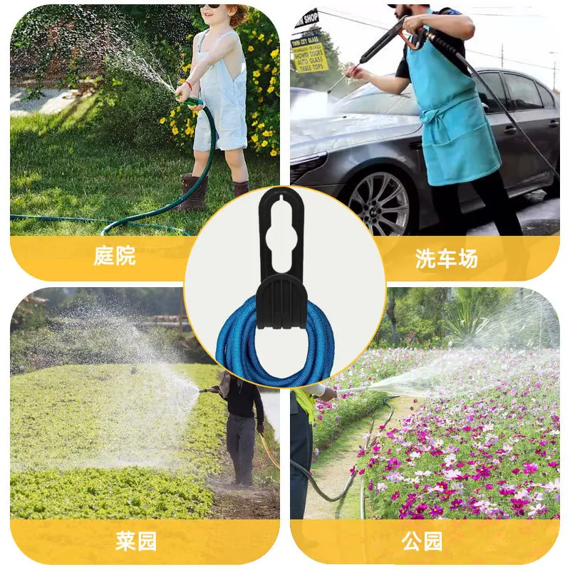 Wall-Mounted Retractable Hose Storage Rack for Home Use, Abs Hook for Garden Tools, Faucet Hook, Garden Organization, Plant Arrangement — feature 5