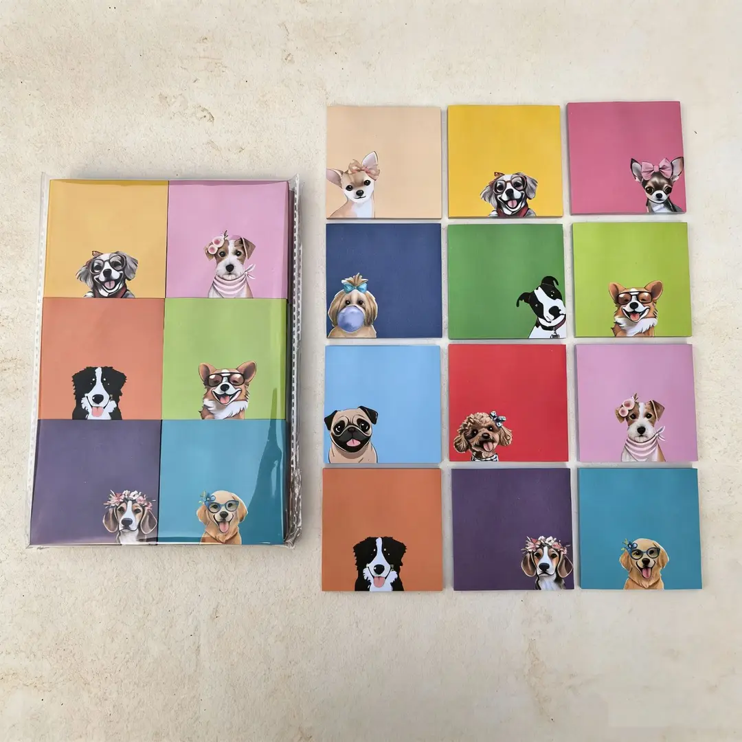 Cross-Border Colorful Cat Sticky Notes with Strong Adhesive, Solid Color Sticky Notes, Creative Cute Small Notebooks for Students to Use — feature 3