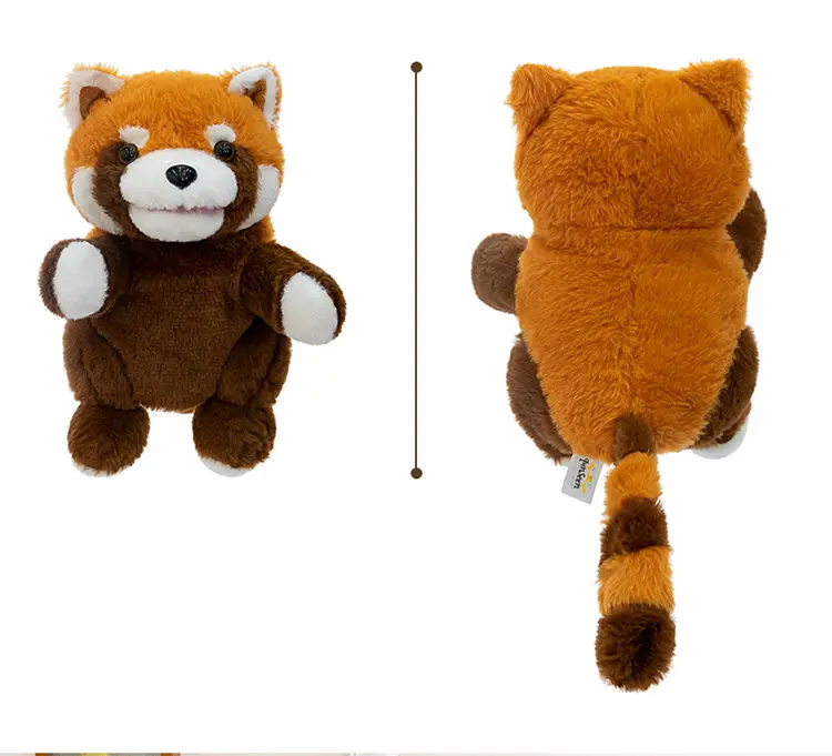Cross-Border Zoo Souvenirs, Plush Toys, Animal Tiger Raccoon Hand Puppets, Parent-Child Dolls, Kindergarten Performances — feature 4