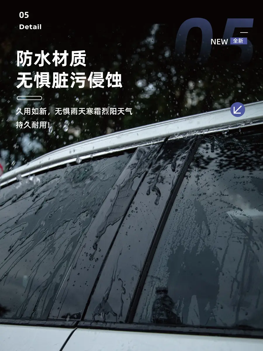 Chery Tiggo 9/8/7 Explore 06 Fengyun T9/T10 Arrizo Icar03 Car Window V23 Center Pillar Protective Film — feature 10