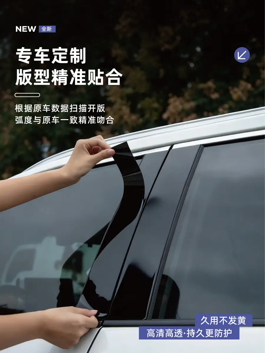 Chery Tiggo 9/8/7 Explore 06 Fengyun T9/T10 Arrizo Icar03 Car Window V23 Center Pillar Protective Film — feature 4