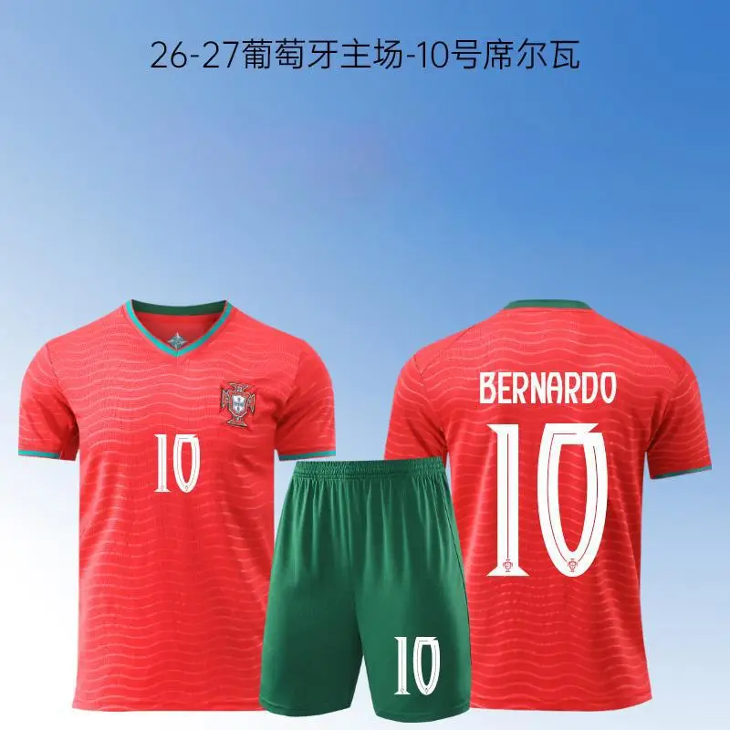 2026 Portugal Jersey World Cup No. 7 Ronaldo National Team Jersey Adult Football Training Suit Men's Custom-Made