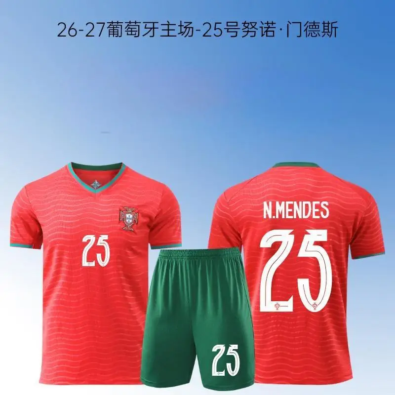 2026 Portugal Jersey World Cup No. 7 Ronaldo National Team Jersey Adult Football Training Suit Men's Custom-Made