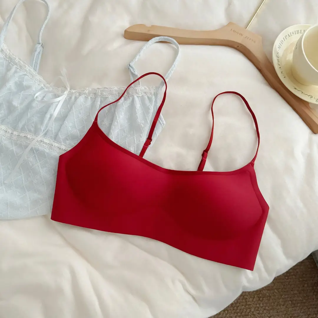 Thin Cup Adjustable Seamless Bra for Women with Small Busts, Push-Up and Anti-Sagging, Wireless, Comfortable and Breathable Bra - Image 14