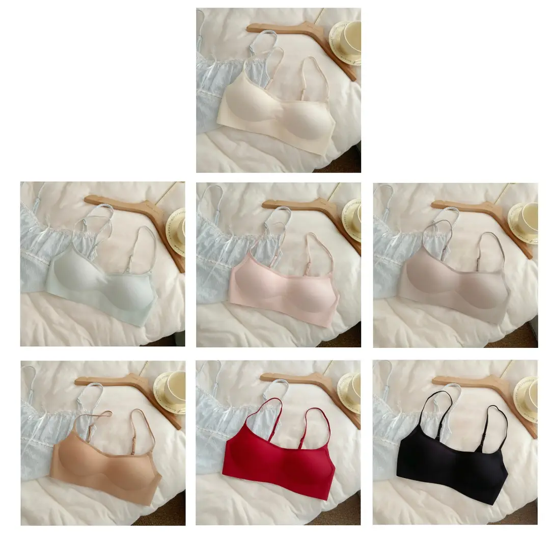 Thin Cup Adjustable Seamless Bra for Women with Small Busts, Push-Up and Anti-Sagging, Wireless, Comfortable and Breathable Bra - Image 16