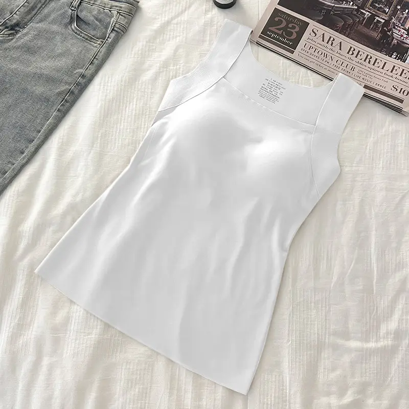 Cross-Border Beauty-Enhancing Clothing, Foreign Trade Base Layer Shirt, New Style, No Need to Wear a Bra, Machine Washable, Semi-Fixed Cup Women's Underwear — feature 13