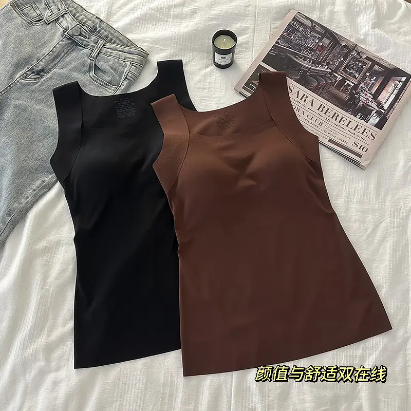 Cross-Border Beauty-Enhancing Clothing, Foreign Trade Base Layer Shirt, New Style, No Need to Wear a Bra, Machine Washable, Semi-Fixed Cup Women's Underwear — feature 6