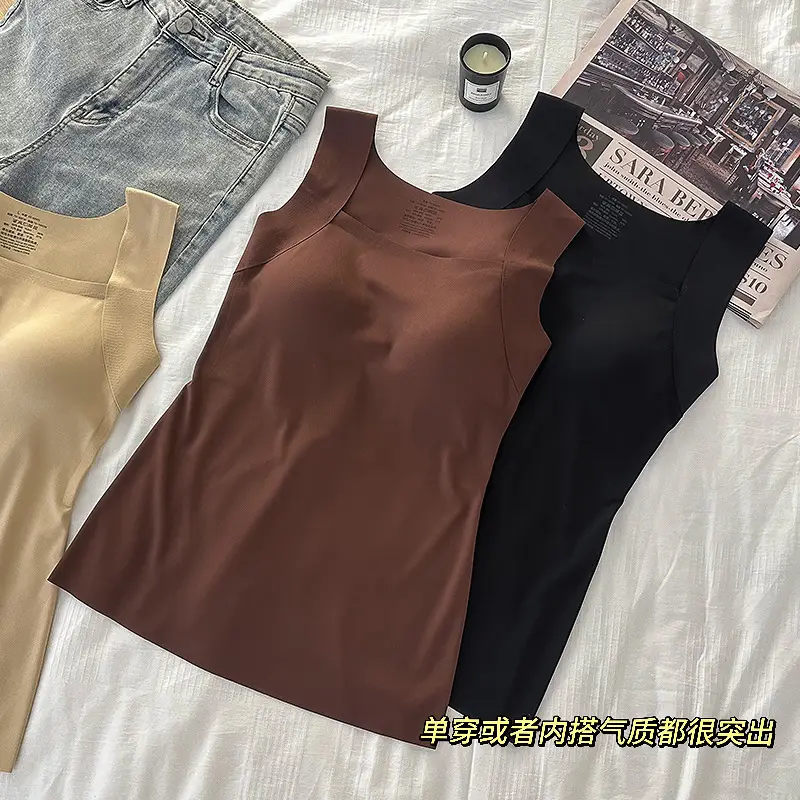 Cross-Border Beauty-Enhancing Clothing, Foreign Trade Base Layer Shirt, New Style, No Need to Wear a Bra, Machine Washable, Semi-Fixed Cup Women's Underwear — feature 8