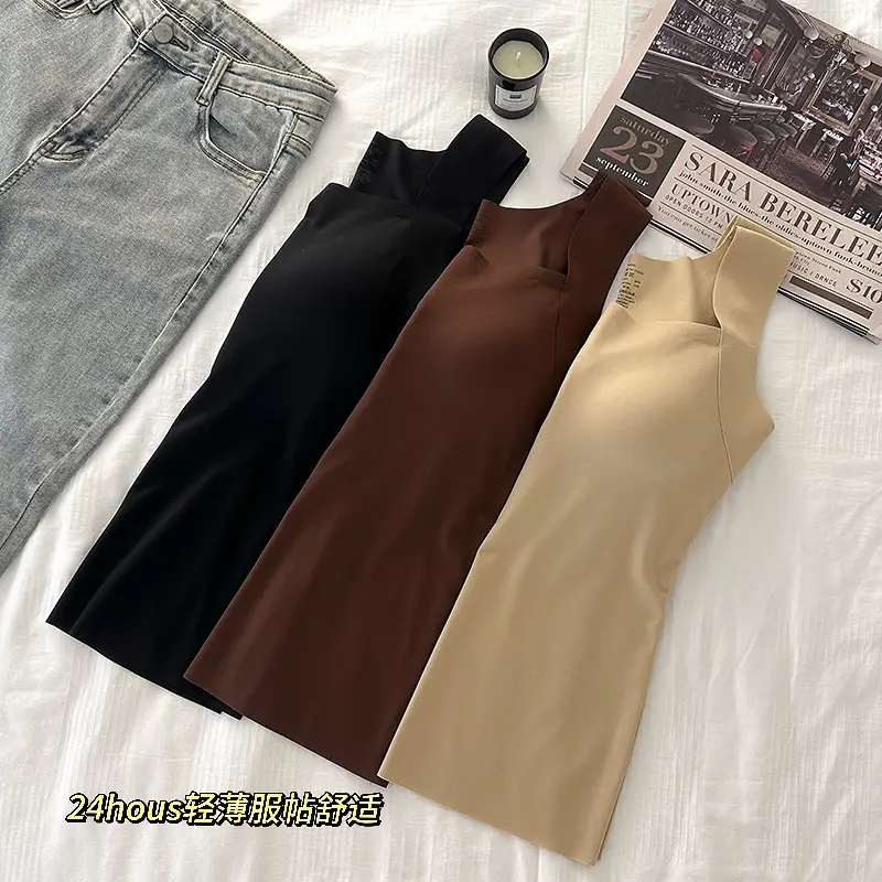 Cross-Border Beauty-Enhancing Clothing, Foreign Trade Base Layer Shirt, New Style, No Need to Wear a Bra, Machine Washable, Semi-Fixed Cup Women's Underwear — feature 9