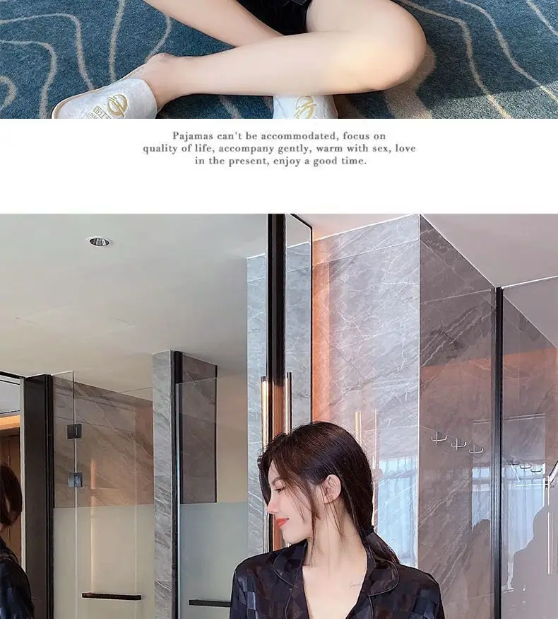 Wholesale Ice Silk Pajamas for Women, Summer Short-Sleeve, 2026 New Model, High-End, Thin, Loose, Cute Loungewear, Cross-Border — feature 13
