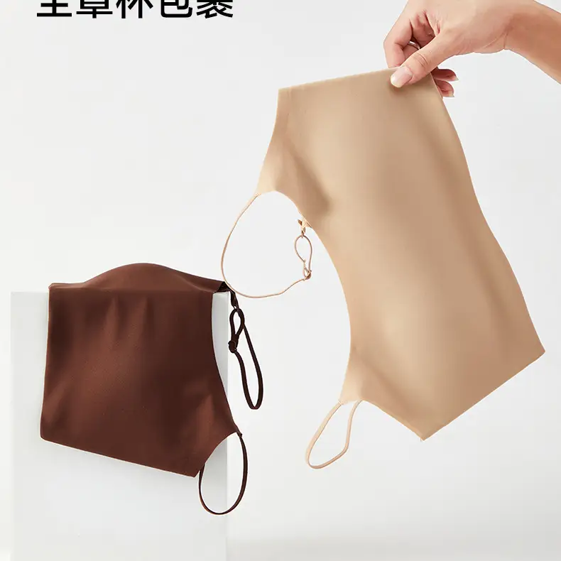Seamless Bra with Fixed Cups, Foundation Color Series, High School Girls' Underwear, Seamless Beauty Back Design, White T-Shirt Style, Non-Transparent, Versatile — feature 11