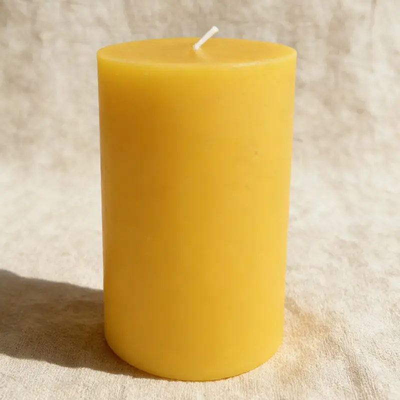 Beeswax Cylindrical Cross-Border Church-Style European Prayer Lighting Candles Temple Yoga Manufacturer Wholesale Natural Beeswax - Image 2