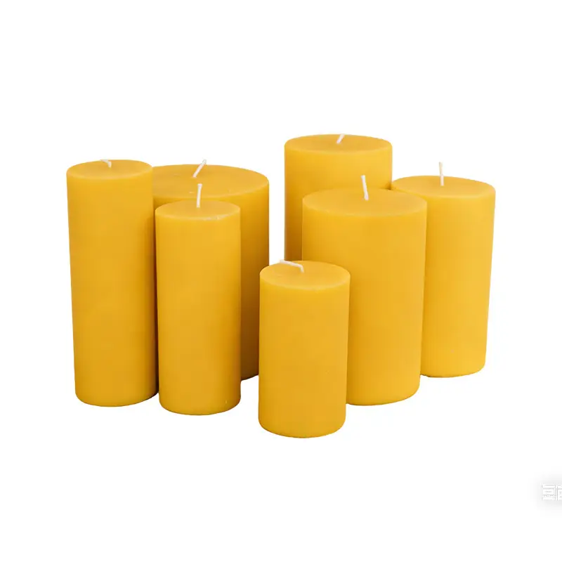 Beeswax Cylindrical Cross-Border Church-Style European Prayer Lighting Candles Temple Yoga Manufacturer Wholesale Natural Beeswax - Image 5