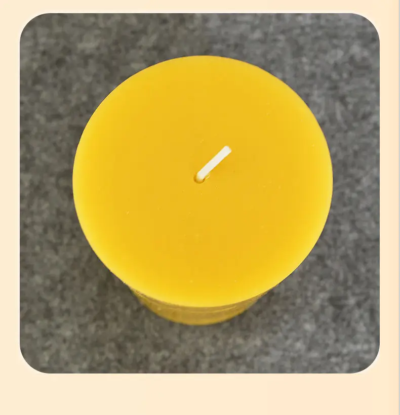 Beeswax Cylindrical Cross-Border Church-Style European Prayer Lighting Candles Temple Yoga Manufacturer Wholesale Natural Beeswax — feature 8