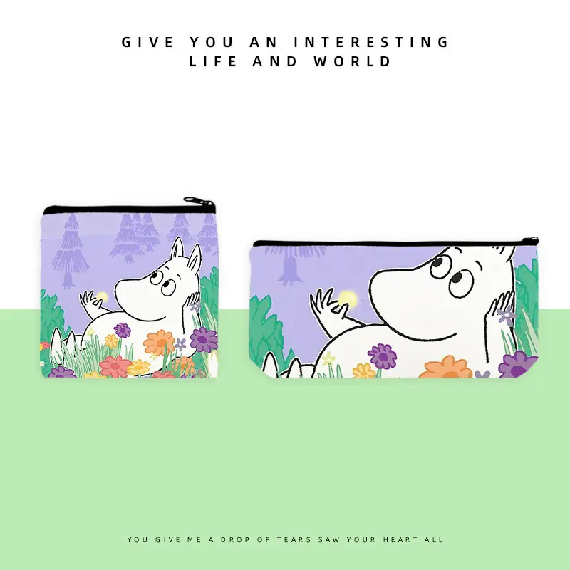 Mingming Pencil Case Cross-Border Supply Japanese and Korean Trendy Cartoon Zipper Bag for Women and Students Coin Purse