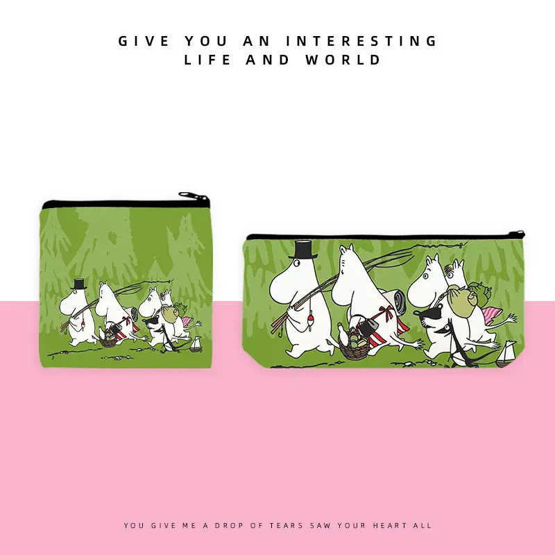 Mingming Pencil Case Cross-Border Supply Japanese and Korean Trendy Cartoon Zipper Bag for Women and Students Coin Purse