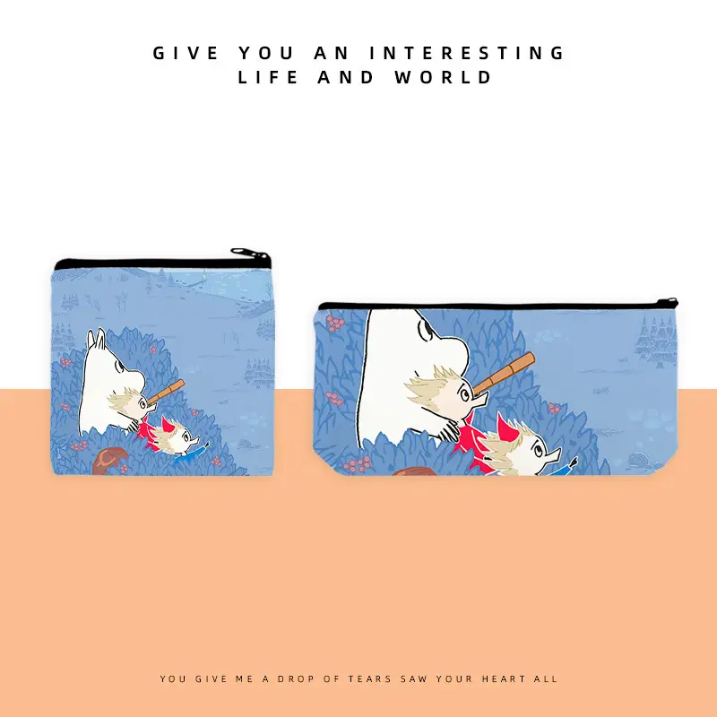 Mingming Pencil Case Cross-Border Supply Japanese and Korean Trendy Cartoon Zipper Bag for Women and Students Coin Purse