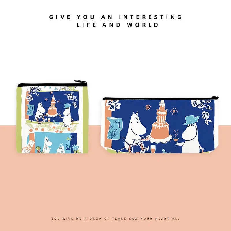 Mingming Pencil Case Cross-Border Supply Japanese and Korean Trendy Cartoon Zipper Bag for Women and Students Coin Purse