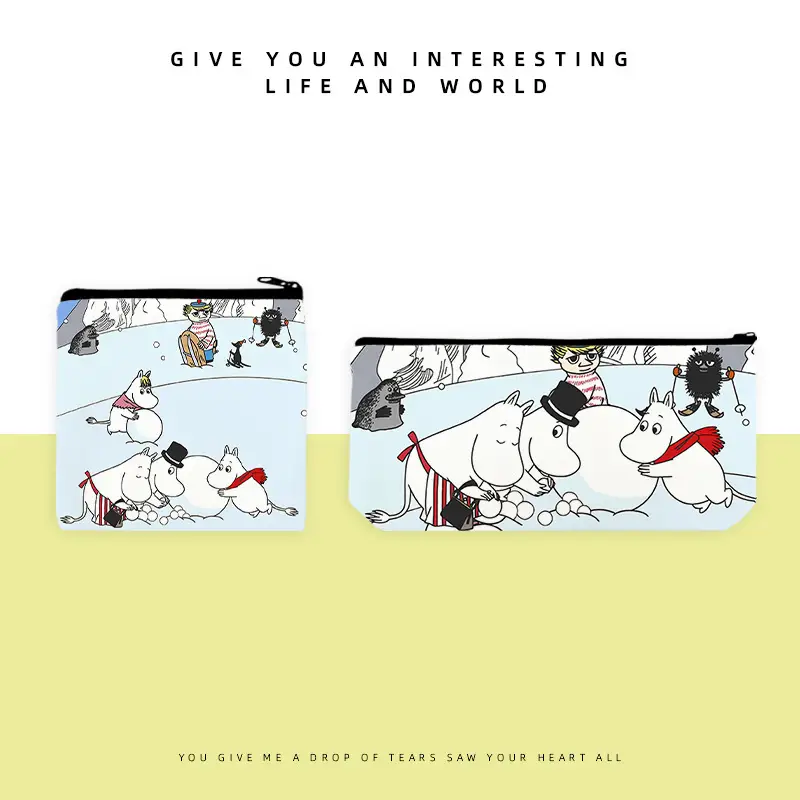 Mingming Pencil Case Cross-Border Supply Japanese and Korean Trendy Cartoon Zipper Bag for Women and Students Coin Purse
