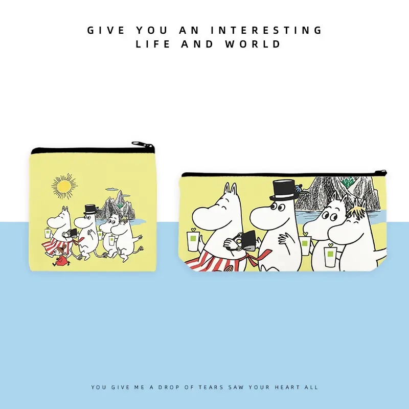 Mingming Pencil Case Cross-Border Supply Japanese and Korean Trendy Cartoon Zipper Bag for Women and Students Coin Purse