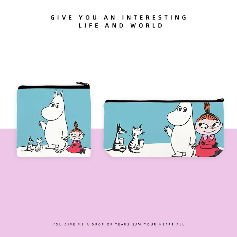Mingming Pencil Case Cross-Border Supply Japanese and Korean Trendy Cartoon Zipper Bag for Women and Students Coin Purse