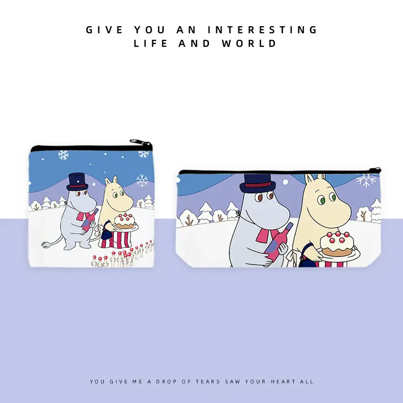 Mingming Pencil Case Cross-Border Supply Japanese and Korean Trendy Cartoon Zipper Bag for Women and Students Coin Purse