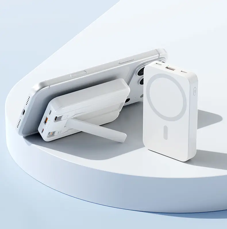 New Model, New Regulations, Certified Cross-Border Foreign Trade Wholesale Magsafe Wireless Magnetic Charging Power Bank with Logo Printing — feature 26