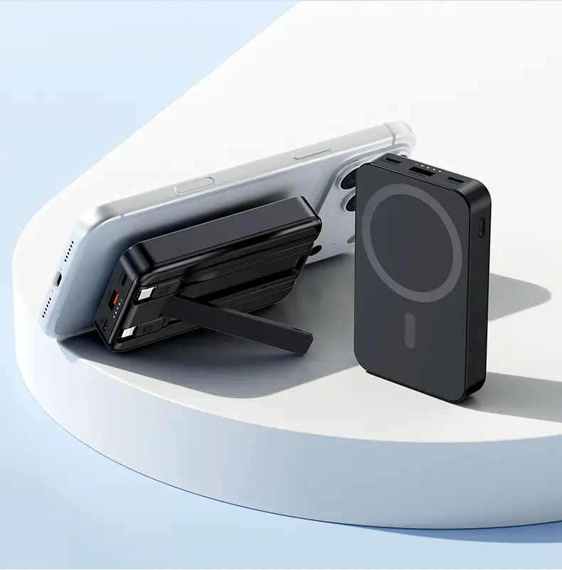 New Model, New Regulations, Certified Cross-Border Foreign Trade Wholesale Magsafe Wireless Magnetic Charging Power Bank with Logo Printing — feature 27