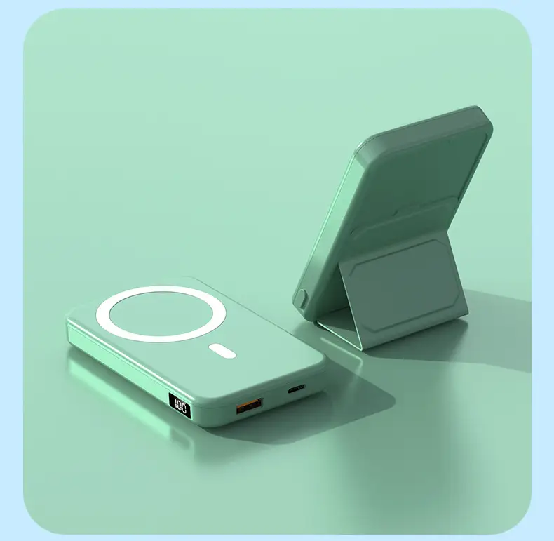 New Model, New Regulations, Certified Cross-Border Foreign Trade Wholesale Magsafe Wireless Magnetic Charging Power Bank with Logo Printing — feature 30