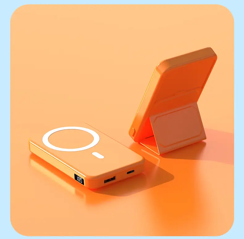 New Model, New Regulations, Certified Cross-Border Foreign Trade Wholesale Magsafe Wireless Magnetic Charging Power Bank with Logo Printing — feature 31