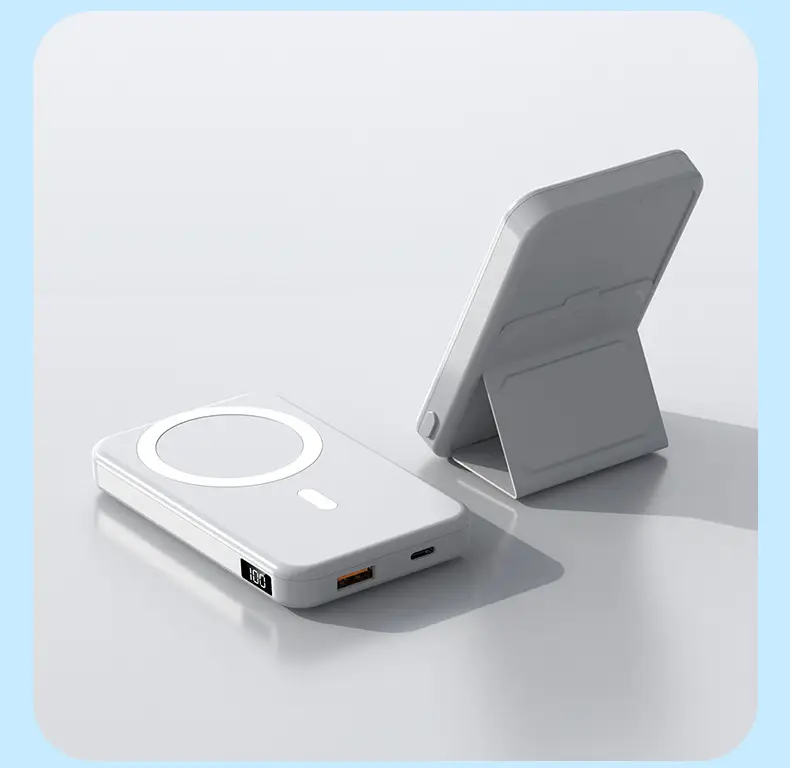 New Model, New Regulations, Certified Cross-Border Foreign Trade Wholesale Magsafe Wireless Magnetic Charging Power Bank with Logo Printing — feature 32
